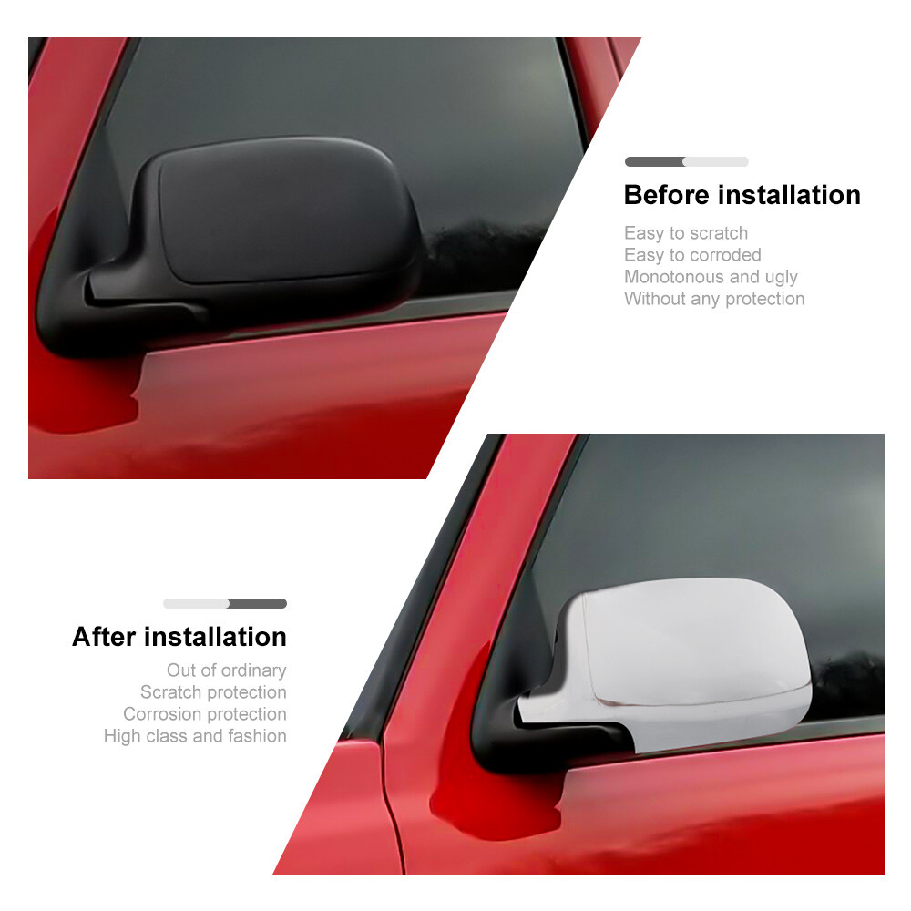 Chrome Door Mirror Trim Cover Accessories For Silverado Suburban Tahoe 1999-2006